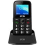 SPC Fortune 2 4G - Teléfono móvil senior para personas mayores con botón SOS, cobertura 4G, teclado grande, radio FM y pantalla 1.77", Negro